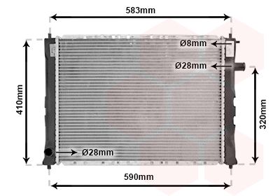 VAN WEZEL Radiators, Motora dzesēšanas sistēma 02002111